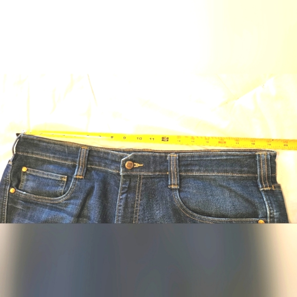 5.11 Tactical Jeans Mens Size 38x34 Dark Blue Denim Whiskers "Always Be Ready" - Picture 16 of 16